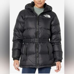 North Face Nuptse Belted Mid Puffer Jacket